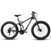 26309 MTB Bicycle  26 inch Mountain Bike,Full-Suspension 21 Speeds Drivetrain with Disc-Brake MTB Bicycle, 26*4" Fat tire Bike for Men or Women.