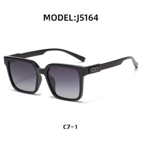 Fashion Polarized Squared Sunglasses Women Glasses Retro Sunglass Men Outdoor Driving Eyewear UV400 Sun Glass Gradient Shades (Lens Color: C7-)