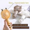 New Little Bee Hand-held Fan Student Mini Portable Fan Office Mute USB Charging Electric Fan outdoor Camping Air