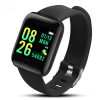 116plus Smart Bracelet Sports Bracelet D13 Color Screen Bracelet Sports Pedometer Bluetooth Reminder Heart Rate and Blood Pressure