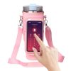 Water Bottle Carrier Bag with Touch Screen Phone Pocket for Stanley 40oz Tumbler