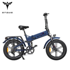 ENGWE ENGINE Pro 48V16Ah Fat Tire 750W Electric Bike Hydraulic Oil Brake Mountain Electric Bicycle (colour: BLUE)