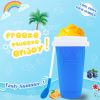 Summer Squeeze Homemade Juice Water Bottle Quick-Frozen Smoothie Sand Cup Pinch Fast Cooling Magic Ice Cream Slushy Maker