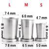 Stainless Steel Folding Cup Portable Outdoor Travel Camping Telescopic Cup Ourdoor Foldable Drinkware 75ml/150ml/250ml