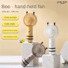 New Little Bee Hand-held Fan Student Mini Portable Fan Office Mute USB Charging Electric Fan outdoor Camping Air