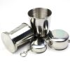 Stainless Steel Folding Cup Portable Outdoor Travel Camping Telescopic Cup Ourdoor Foldable Drinkware 75ml/150ml/250ml